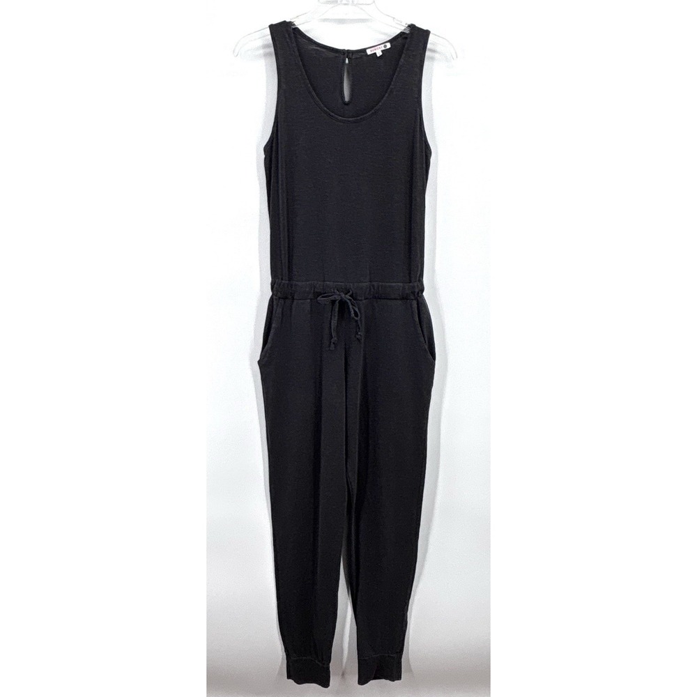 Sundry Size 0 (XS) Gray Sleeveless Jogger Jumpsuit Drawstring Waist Pockets